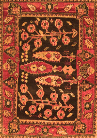 Animal Orange Traditional Rug, tr4724org