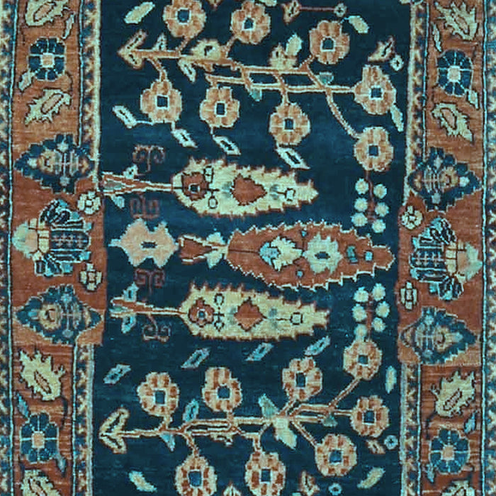 Machine Washable Animal Light Blue Traditional Rug, wshtr4724lblu