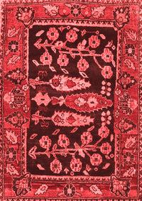 Animal Red Traditional Rug, tr4724red