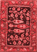 Animal Red Traditional Area Rugs