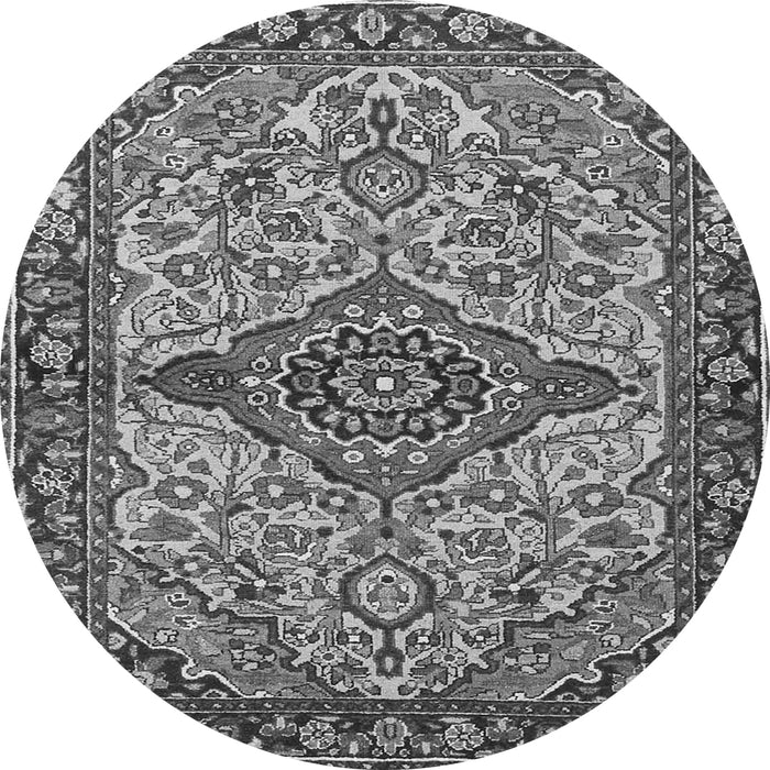 Square Medallion Gray Traditional Rug, tr4725gry