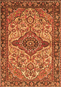 Medallion Orange Traditional Rug, tr4725org