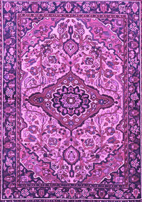 Medallion Purple Traditional Rug, tr4725pur