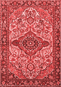 Medallion Red Traditional Rug, tr4725red