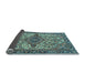 Sideview of Medallion Light Blue Traditional Rug, tr4725lblu