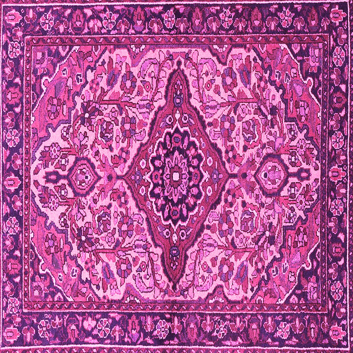 Square Medallion Pink Traditional Rug, tr4725pnk