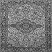 Serging Thickness of Medallion Gray Traditional Rug, tr4725gry