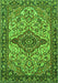 Medallion Green Traditional Rug, tr4725grn