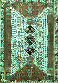 Persian Turquoise Traditional Rug, tr4726turq