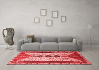 Machine Washable Persian Red Traditional Rug, wshtr4726red