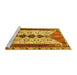 Sideview of Machine Washable Persian Yellow Traditional Rug, wshtr4726yw