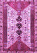 Machine Washable Persian Purple Traditional Area Rugs, wshtr4726pur