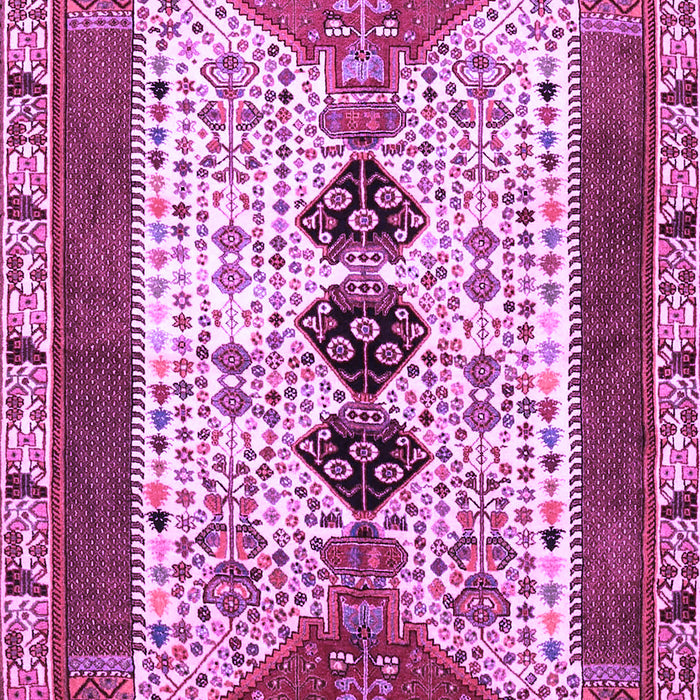 Machine Washable Persian Purple Traditional Area Rugs, wshtr4726pur