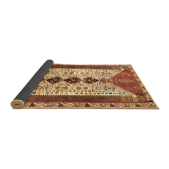 Sideview of Persian Brown Traditional Rug, tr4726brn