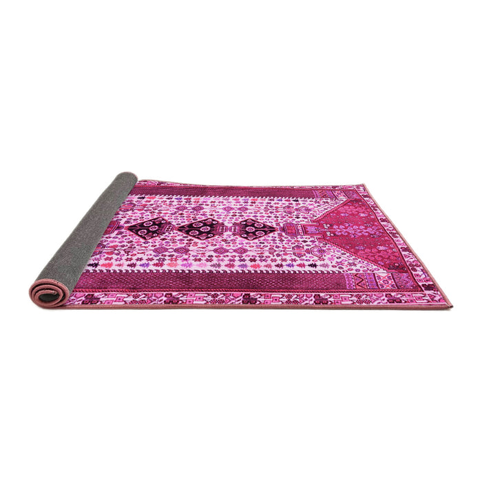 Sideview of Persian Pink Traditional Rug, tr4726pnk