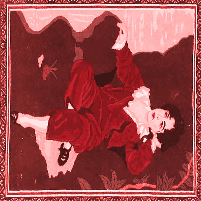 Persian Red Traditional Rug, tr4727red