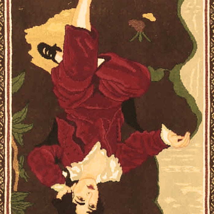 Persian Brown Traditional Rug, tr4727brn