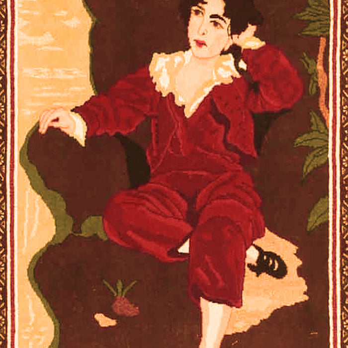 Persian Orange Traditional Rug, tr4727org