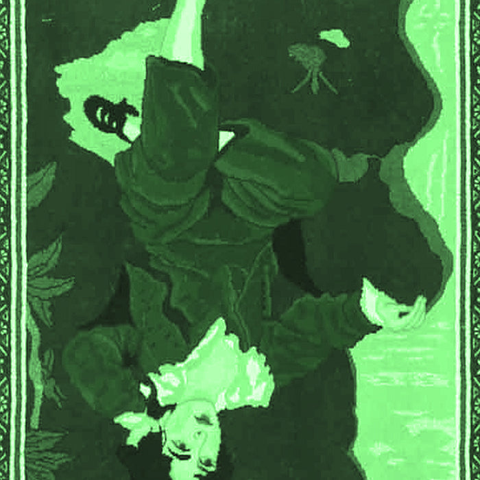 Machine Washable Persian Emerald Green Traditional Area Rugs, wshtr4727emgrn