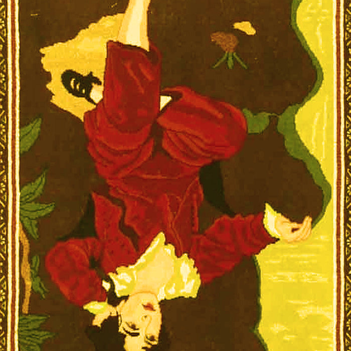 Persian Yellow Traditional Rug, tr4727yw