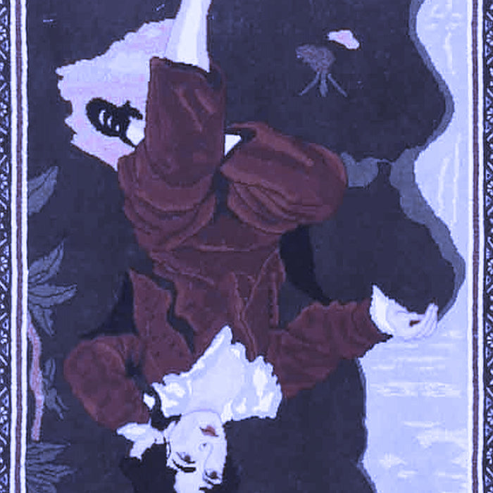 Persian Blue Traditional Rug, tr4727blu