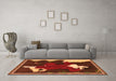 Machine Washable Persian Orange Traditional Area Rugs in a Living Room, wshtr4727org