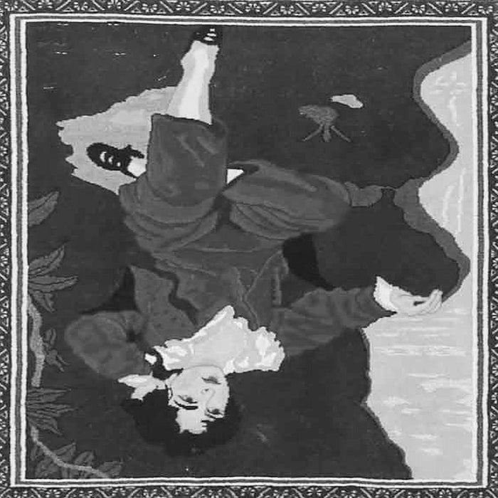 Serging Thickness of Persian Gray Traditional Rug, tr4727gry