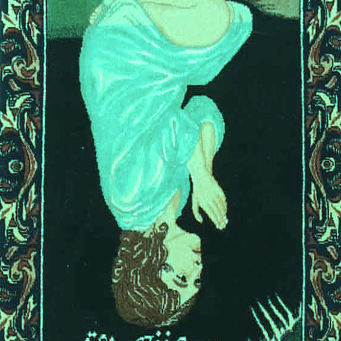 Persian Turquoise Traditional Rug, tr4728turq