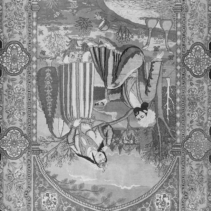 Persian Gray Traditional Rug, tr4729gry