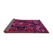 Sideview of Medallion Pink French Rug, tr472pnk