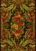 Medallion Yellow French Rug, tr472yw