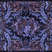 Square Medallion Blue French Rug, tr472blu