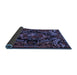 Sideview of Medallion Blue French Rug, tr472blu