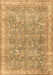 Machine Washable Persian Brown Traditional Rug, wshtr4730brn