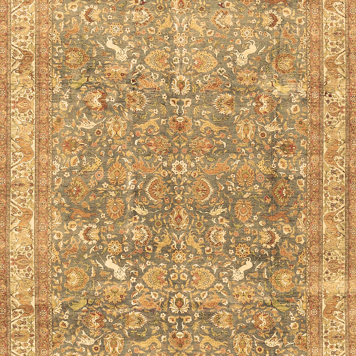 Machine Washable Persian Brown Traditional Rug, wshtr4730brn