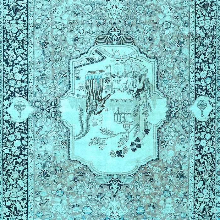 Persian Light Blue Traditional Rug, tr4731lblu