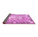 Sideview of Persian Pink Traditional Rug, tr4731pnk