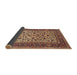 Sideview of Traditional Saffron Red Persian Rug, tr4732