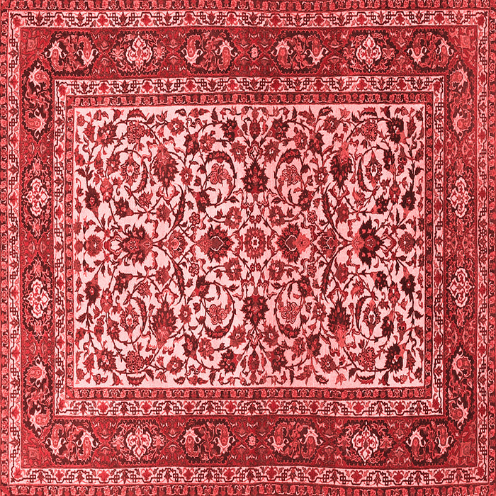 Machine Washable Persian Red Traditional Rug, wshtr4732red