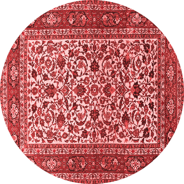 Machine Washable Persian Red Traditional Rug, wshtr4732red
