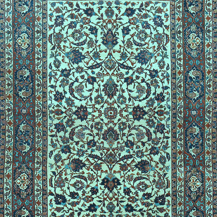 Machine Washable Persian Light Blue Traditional Rug, wshtr4732lblu