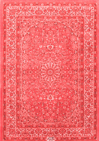 Medallion Red Traditional Rug, tr4733red