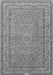 Serging Thickness of Machine Washable Medallion Gray Traditional Rug, wshtr4733gry