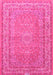 Medallion Pink Traditional Rug, tr4733pnk