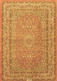 Medallion Brown Traditional Rug, tr4733brn