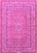 Medallion Purple Traditional Rug, tr4733pur