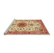 Sideview of Machine Washable Traditional Red Rug, wshtr4734