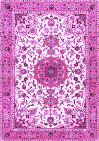 Medallion Purple Traditional Rug, tr4734pur