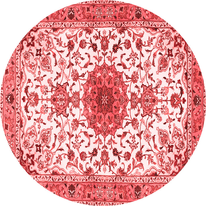 Medallion Red Traditional Rug, tr4734red