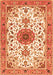 Medallion Orange Traditional Rug, tr4734org